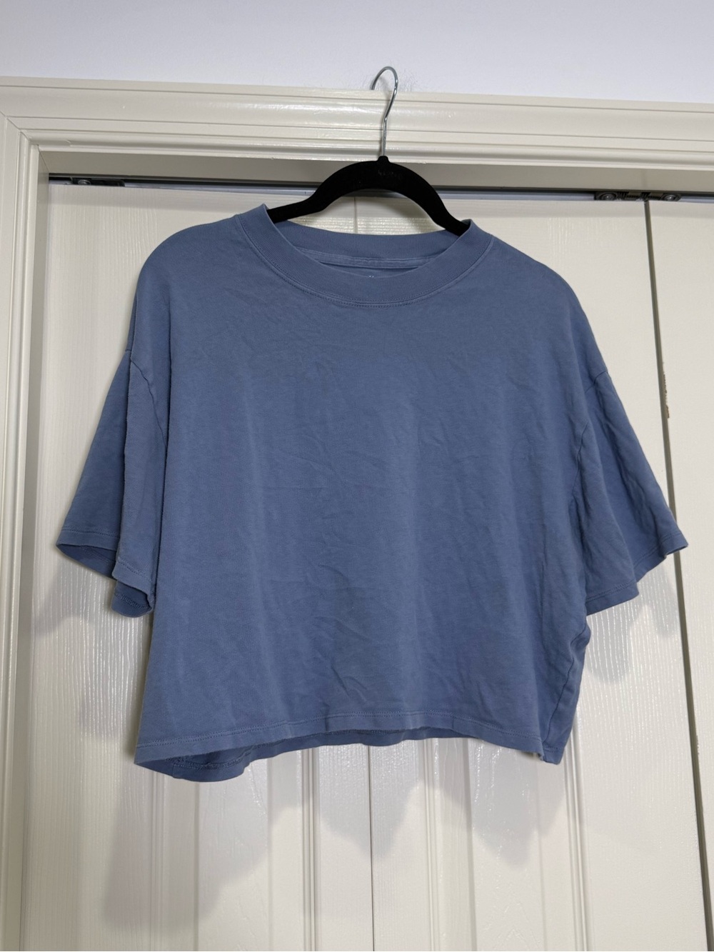 Abercrombie & Fitch Soft A&F Essentials Boxy Crop Short Sleeve Tee Size Medium